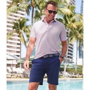 Collars & Co Men Size XXL Velocity Pull-On Performance Shorts Navy Blue 7" NEW